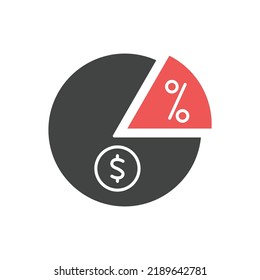 dividend icons  symbol vector elements for infographic web