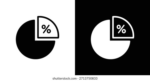 Icono de rendimiento de dividendos. Ilustración vectorial. Silueta en color negro