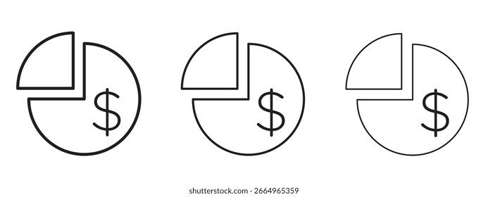 Dividendenrendite-Symbol für Website oder Apps Elemente, Logo. Pixel-Vektorgrafiken
