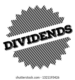 Dividends black stamp