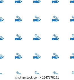 Dividends icon pattern seamless isolated on white background. Editable filled Dividends icon. Dividends icon pattern for web and mobile.