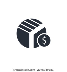 icono dividendos. vector.Curso editable.Signo de estilo lineal para uso de diseño web,logotipo.Ilustración de símbolo.