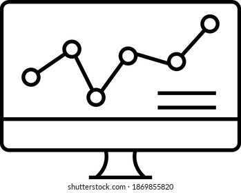 Dividends Value Graph Vector Icon Design, Financier and investors Symbol on White Background, Business Capitalism and Finance Sign, Stock Trade Concept