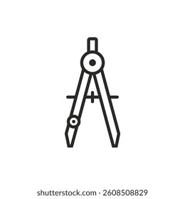 Divider Architecture Compass Icon Vector Template