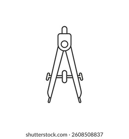 Divider Architecture Compass Icon Vector Template