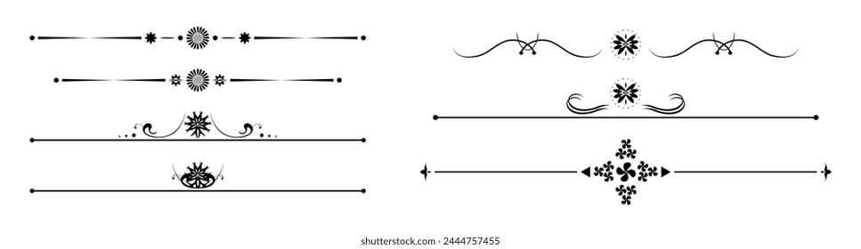 Divider and border vector design collection