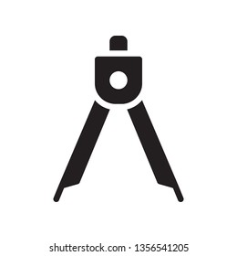 Divider, compass icon in trendy glyph style design. Vector graphic illustration. Divider icon for website design, app, logo, and ui. Vector file. EPS 10