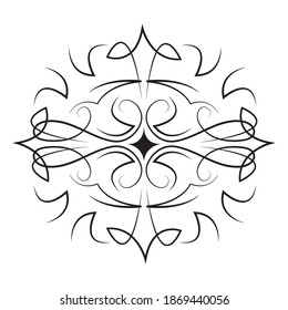 divider decoration floral abstract vintage icon vector illustration