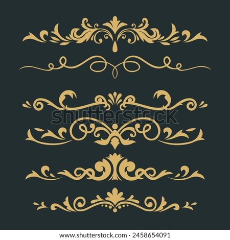 Divider Elegant Ornament Vector Illustration