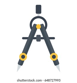 Divider flat icon, architect and geometry, vector graphics, a colorful solid pattern on a white background, eps 10.