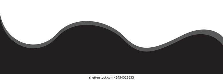  Divider Header for App, Banners or Posters. Set of Template Dividers Shapes for Website. Curve Lines, Drops, Wave Collection of Design Element for Top, Bottom Page Web Site. vector illustration. EPS