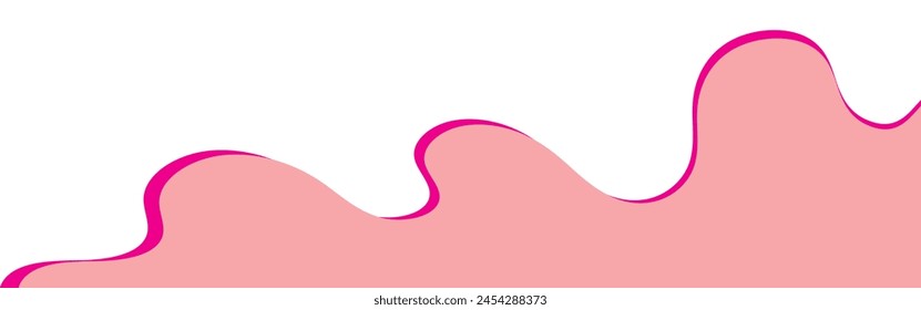 Divider Header for App, Banners or Posters. Set of Template Dividers Shapes for Website. Curve Lines, Drops, Wave Collection of Design Element for Top, Bottom Page Web Site.