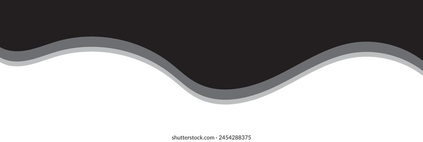 Cabecera divisoria para App, Anuncios o pósters. Conjunto de Formas de divisores de Plantilla para el Sitio web. Líneas de curva, caídas, Colección de onda del elemento de diseño para arriba, Sitio web de página inferior.
