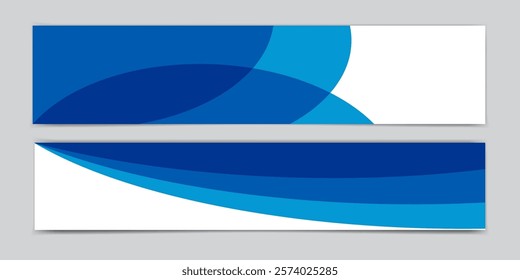 Divider Header for App, Banners or Posters. Set of Template Dividers Shapes for Website. Curve Lines, Drops, Wave Collection of Design Element for Top, Bottom Page Web Site.