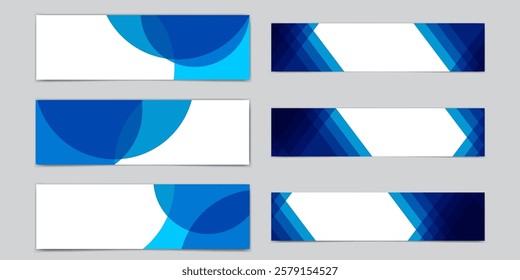 Divider Header for App, Banners or Posters. Set of Template Dividers Shapes for Website. Curve Lines, Drops, Wave Collection of Design Element for Top, Bottom Page Web Site.