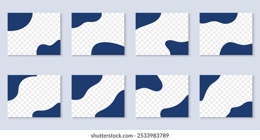 Divider Header for App, Posters, Banners Template. Abstract Wave Dividers. Curve Lines for Design Element. Isolated Vector Illustration.