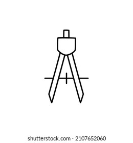 Divider Icon  in black line style icon, style isolated on white background