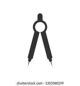 Divider Icon. Compass Illustration As A Simple Vector Sign & Trendy Symbol for Design and Websites, Presentation or Mobile Application.