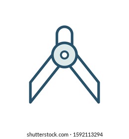 Divider icon design template, color style