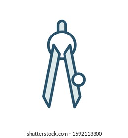 Divider icon design template, color style