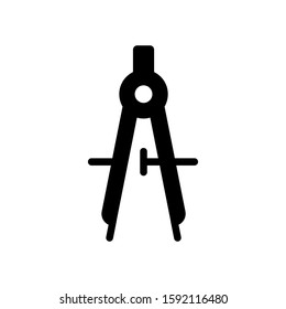 Divider icon design template, glyph style, flat vector