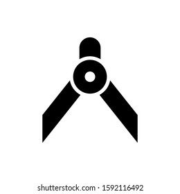 Divider icon design template, glyph style, flat vector