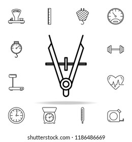 divider icon. Measuring Instruments icons universal set for web and mobile