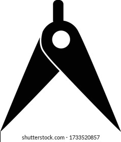 divider icon on white background. flat style. compasses icon for your web site design, logo, app, UI. divider sign. 