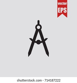 Divider icon in trendy isolated on grey background.Vector illustration.
