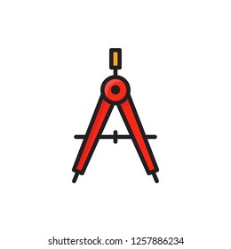 divider icon vector design filled outline style