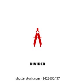 divider icon. divider vector design. sign design. red color