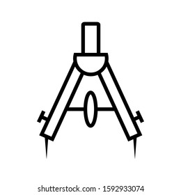 Divider icon vector in line design template