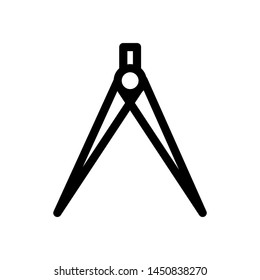 Divider icon vector , student template design emblem isolated illustration , outline solid background white 