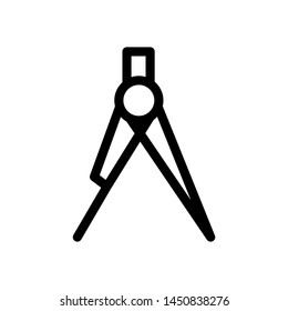 Divider icon vector , student template design emblem isolated illustration , outline solid background white 
