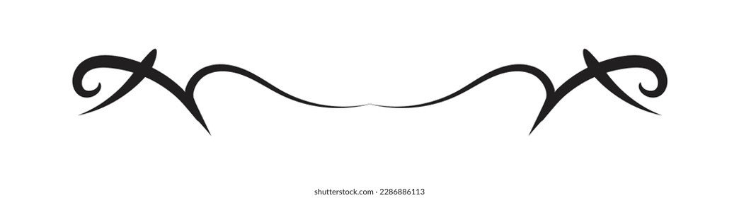 Divider isolated on white background. minimalist divider. Vector illustration