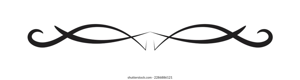 Divider isolated on white background. minimalist divider. Vector illustration