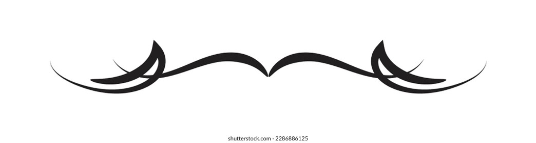 Divider isolated on white background. minimalist divider. Vector illustration