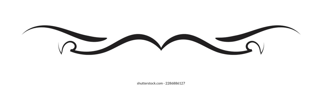 Divider einzeln auf weißem Hintergrund. minimalistische Trennlinie. Vektorgrafik