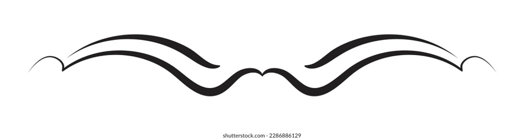 Divider isolated on white background. minimalist divider. Vector illustration