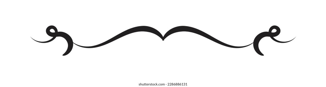 Divisor aislado en fondo blanco. divisor minimalista. Ilustración del vector