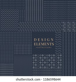 Divider line design elements vector collection
