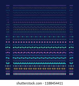 Divider line design elements vector collection