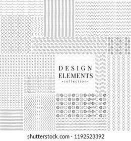 Divider line design elements vector collection