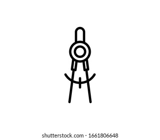 Divider line icon. High quality outline symbol for web design or mobile app. Thin line sign for design logo. Black outline pictogram on white background