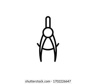 Divider line icon. High quality outline symbol for web design or mobile app. Thin line sign for design logo. Black outline pictogram on white background