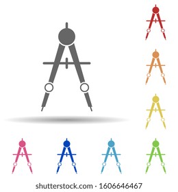 Divider in multi color style icon. Simple glyph, flat vector of business icons for ui and ux, website or mobile application