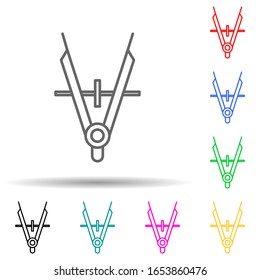 divider multi color style icon. Simple thin line, outline vector of measuring Instruments icons for ui and ux, website or mobile application