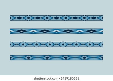 Divider ornament frame with line and shape