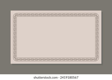 Divider ornament frame with line and shape