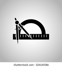 Divider and ruler icon